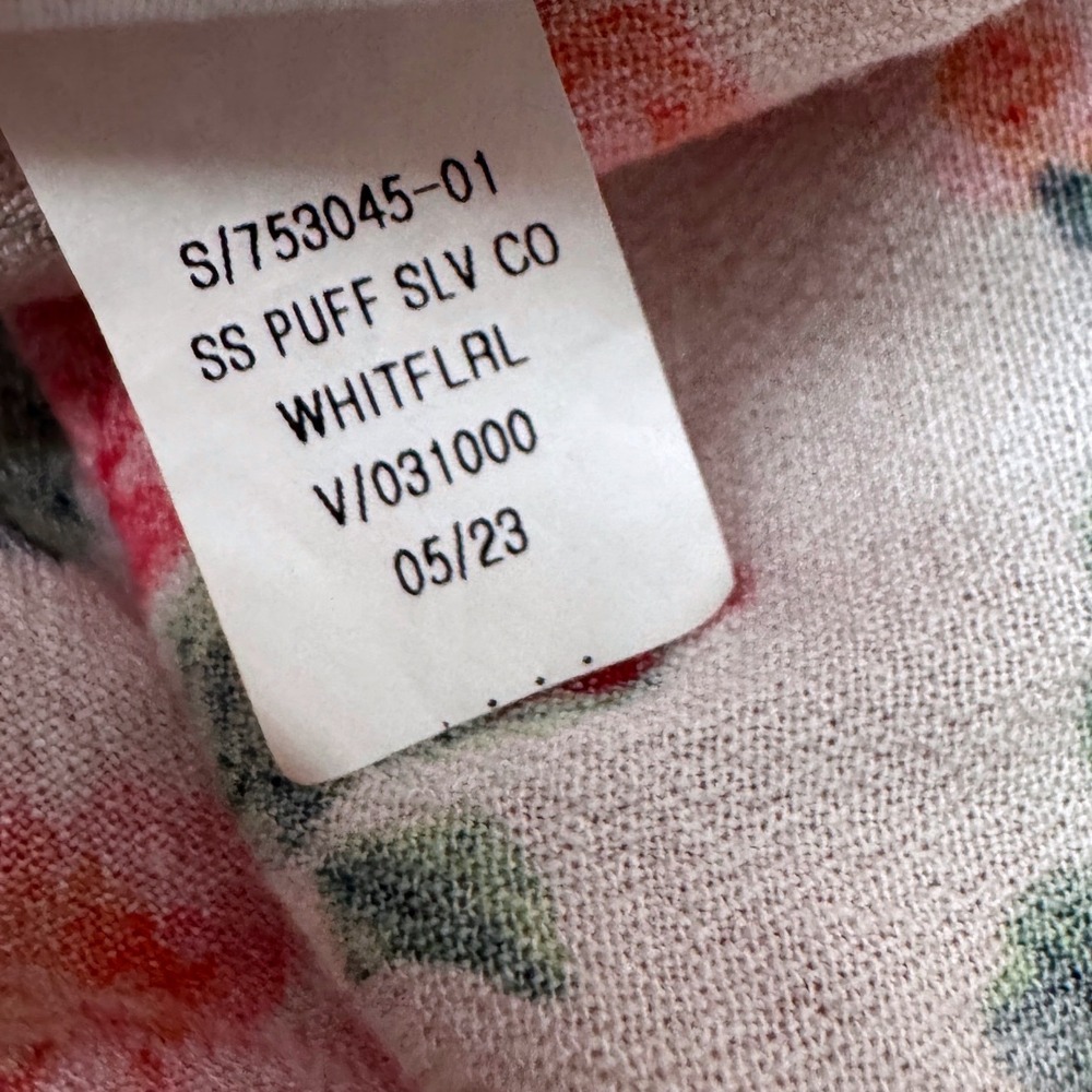 Old Navy Floral Puff Sleeve Ruched Front Midi Dress Pink Large High Low Rose - Picture 7 of 7